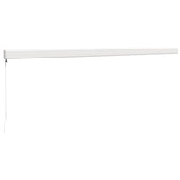 Tenda Sole Retrattile Gialla e Bianca 5x3 m Tessuto e Alluminio 3154535