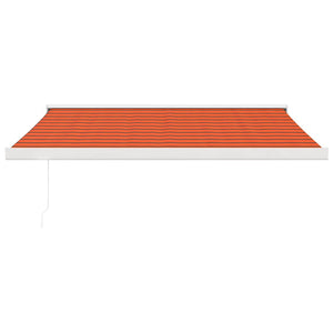 Tenda Retrattile Arancione e Marrone 3x2,5m Tessuto e Alluminio 3154541