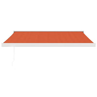 Tenda Retrattile Arancione Marrone 3,5x2,5m Tessuto e Alluminio 3154542
