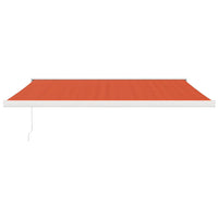 Tenda Sole Retrattile Arancione Marrone 4x3m Tessuto Alluminio 3154543