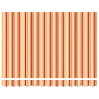 Tenda Retrattile Gialla e Bianca 3,5x2,5 m Tessuto e Alluminio 3154557