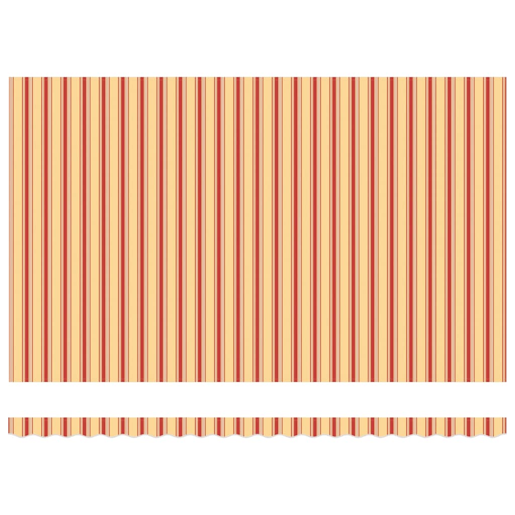 Tenda Sole Retrattile Gialla e Bianca 5x3 m Tessuto e Alluminio 3154560