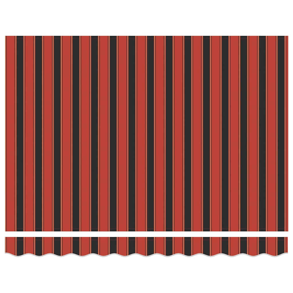 Tenda Retrattile Arancione e Marrone 3x2,5m Tessuto e Alluminio 3154566