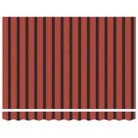 Tenda Retrattile Arancione Marrone 3,5x2,5m Tessuto e Alluminio 3154567