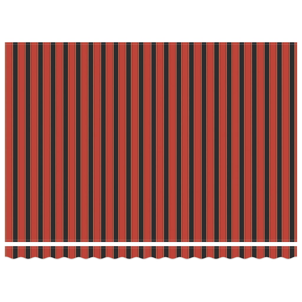 Tenda Retrattile Arancione Marrone 4,5x3 m Tessuto e Alluminio 3154569
