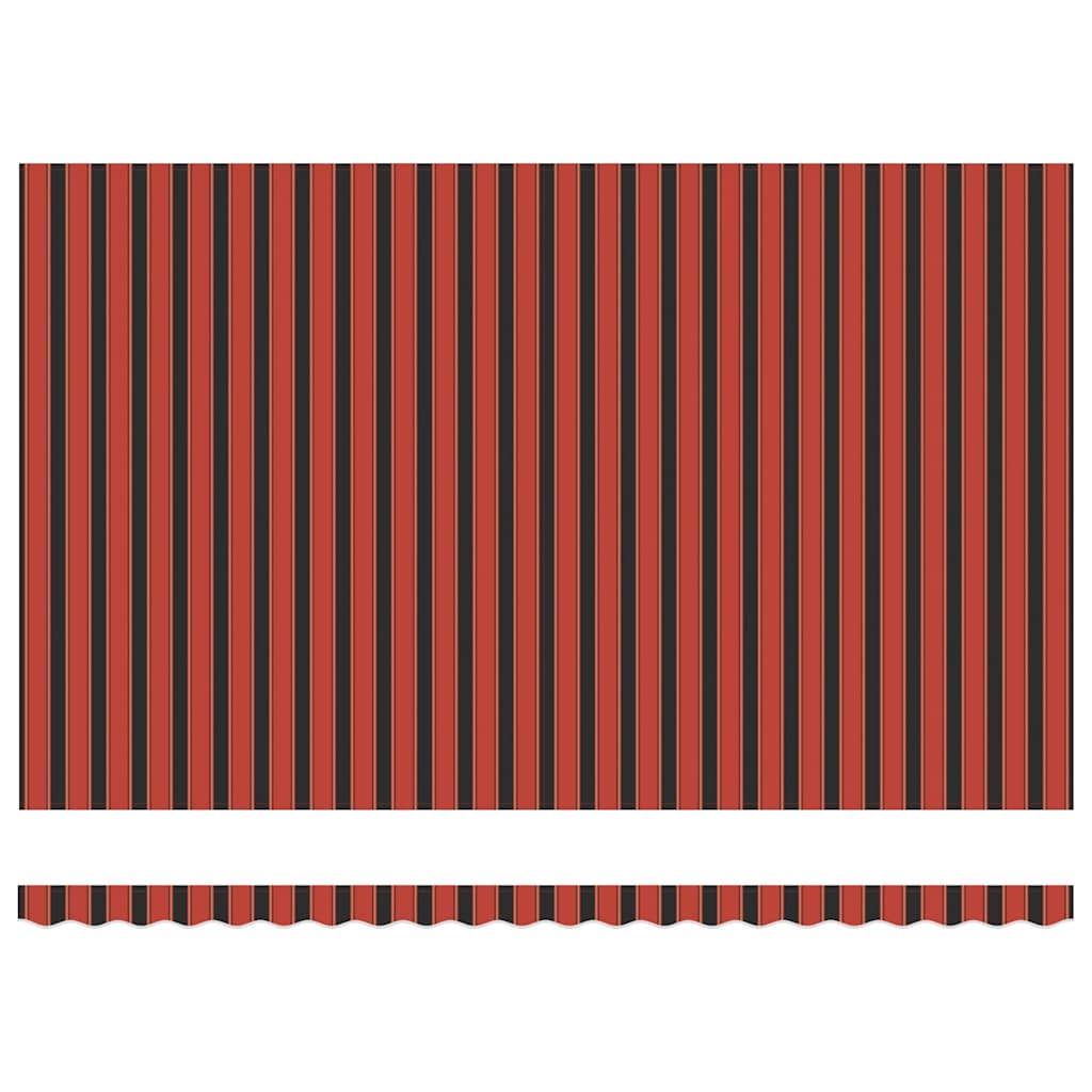 Tenda Sole Retrattile Arancione Marrone 5x3m Tessuto Alluminio 3154570