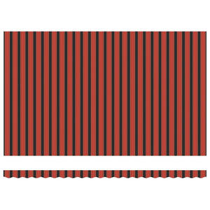 Tenda Sole Retrattile Arancione Marrone 5x3m Tessuto Alluminio 3154570