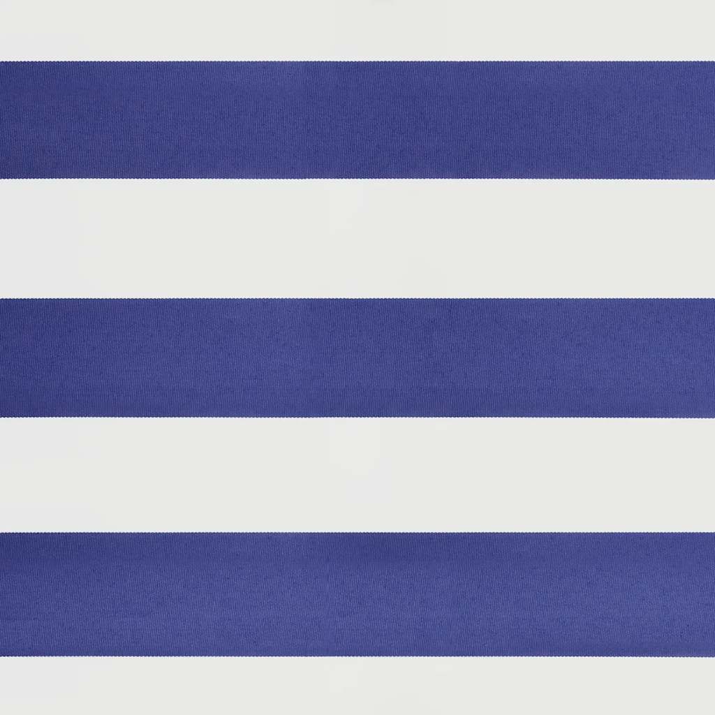 Tenda da Sole Retrattile Blu e Bianca 4x3 m Tessuto e Alluminio 3154573