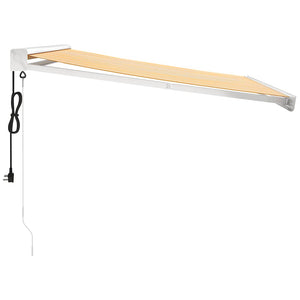 Tenda Retrattile Gialla e Bianca 3,5x2,5 m Tessuto e Alluminio 3154582