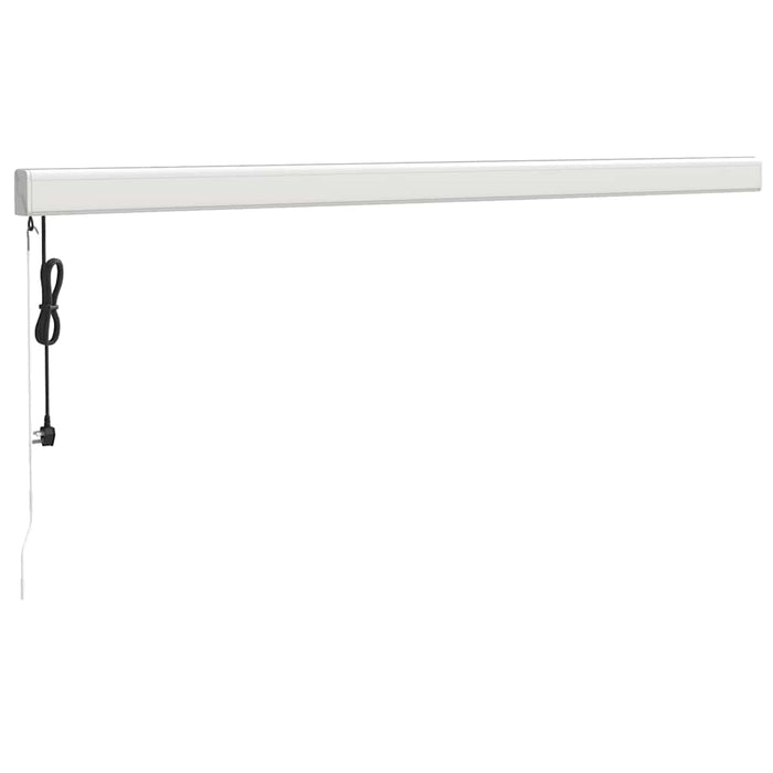 Tenda Sole Retrattile Gialla e Bianca 4x3 m Tessuto e Alluminio 3154583