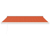 Tenda Retrattile Arancione Marrone 3,5x2,5m Tessuto e Alluminio 3154592