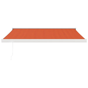 Tenda Retrattile Arancione Marrone 3,5x2,5m Tessuto e Alluminio 3154592