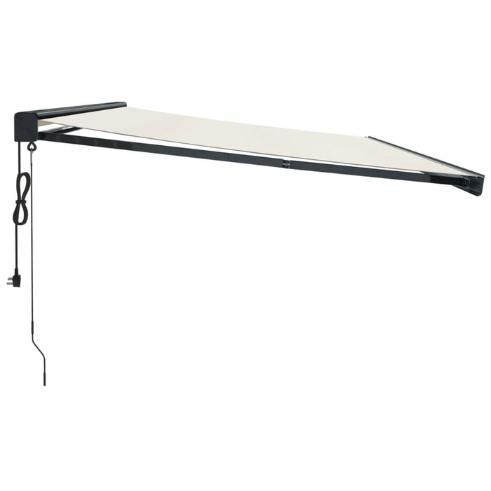 Tenda da Sole Retrattile Crema 5x3 m in Tessuto e Alluminio 3154605