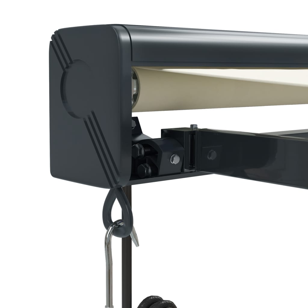 Tenda da Sole Retrattile Crema 5x3 m in Tessuto e Alluminio 3154605
