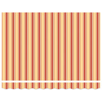 Tenda Retrattile Gialla e Bianca 3x2,5 m in Tessuto e Alluminio 3154606