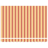 Tenda Retrattile Gialla e Bianca 3,5x2,5 m Tessuto e Alluminio 3154607