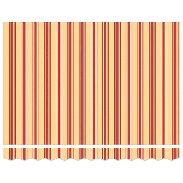 Tenda Retrattile Gialla e Bianca 3,5x2,5 m Tessuto e Alluminio 3154607