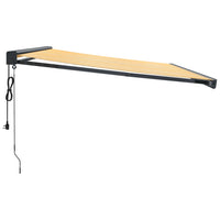 Tenda Retrattile Gialla e Bianca 4,5x3 m in Tessuto e Alluminio 3154609