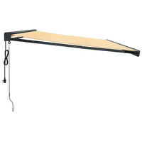 Tenda Sole Retrattile Gialla e Bianca 5x3 m Tessuto e Alluminio 3154610