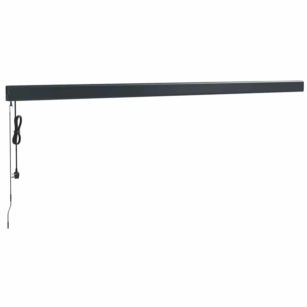 Tenda Sole Retrattile Gialla e Bianca 5x3 m Tessuto e Alluminio 3154610