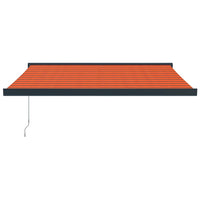 Tenda Retrattile Arancione Marrone 3x2,5 m Tessuto e Alluminio 3154616