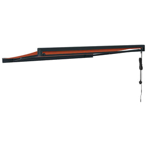 Tenda Retrattile Arancione Marrone 3x2,5 m Tessuto e Alluminio 3154616