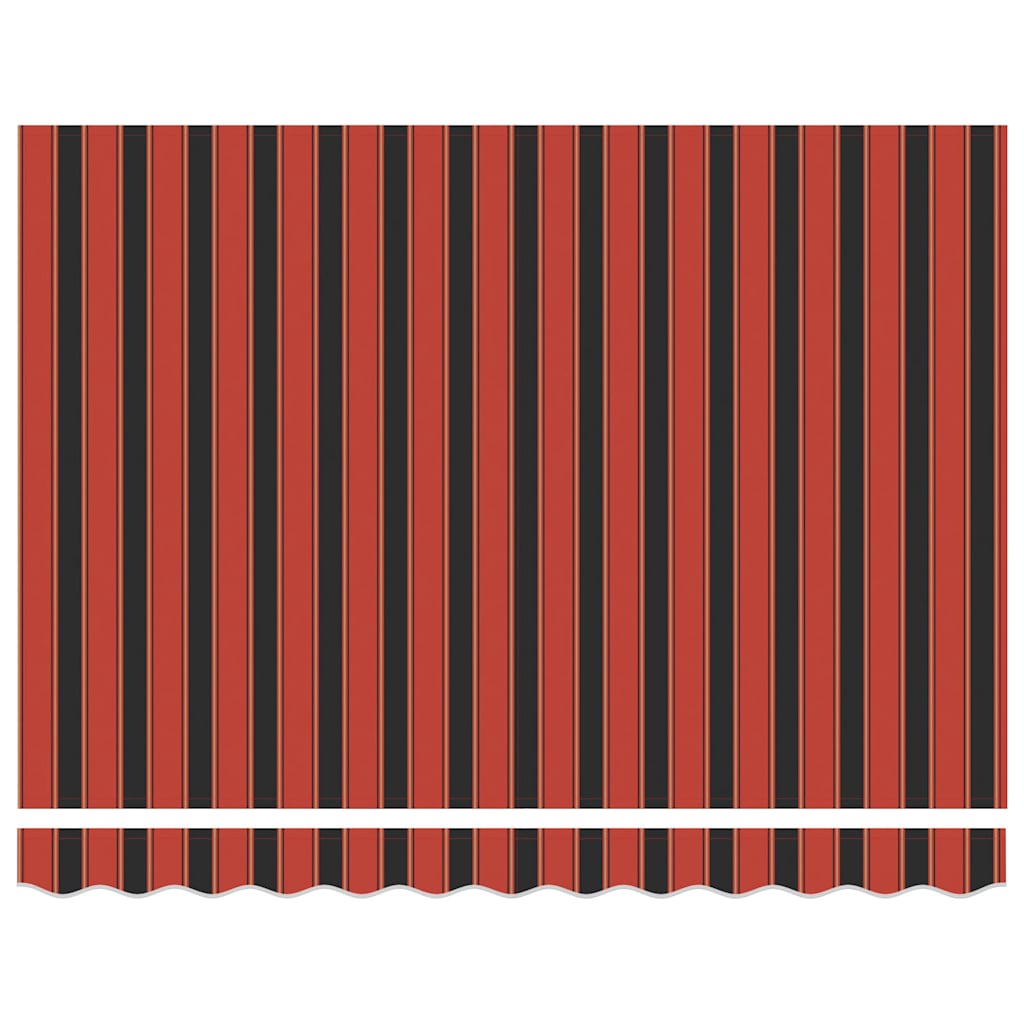 Tenda Retrattile Arancione Marrone 3x2,5 m Tessuto e Alluminio 3154616