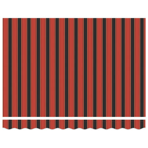 Tenda Retrattile Arancione Marrone 3x2,5 m Tessuto e Alluminio 3154616