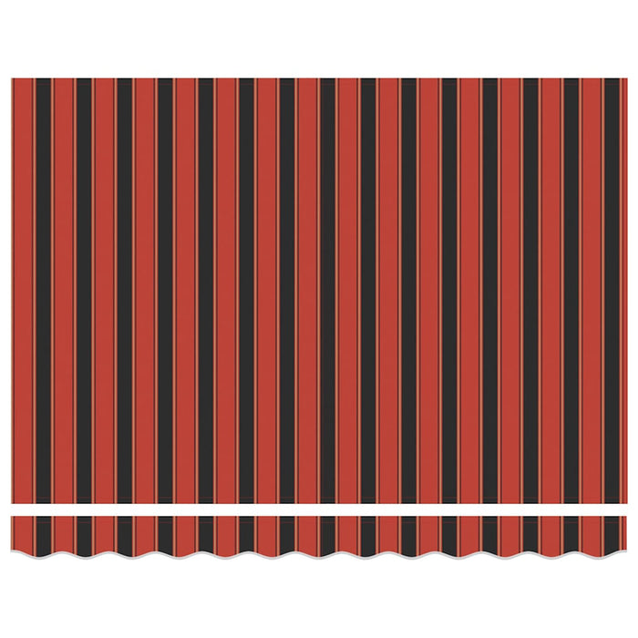 Tenda Retrattile Arancione Marrone 3x2,5 m Tessuto e Alluminio 3154616