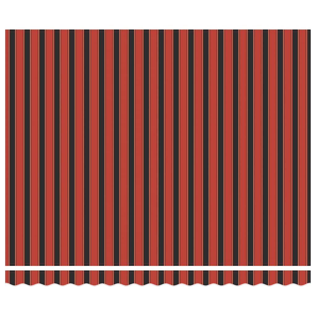 Tenda Sole Retrattile Arancione Marrone 4x3m Tessuto Alluminio 3154618