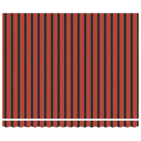 Tenda Sole Retrattile Arancione Marrone 4x3m Tessuto Alluminio 3154618