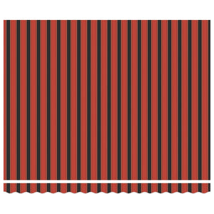 Tenda Sole Retrattile Arancione Marrone 4x3m Tessuto Alluminio 3154618