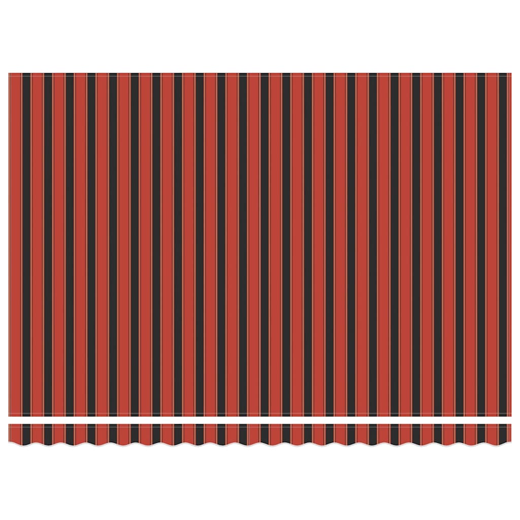 Tenda Retrattile Arancione e Marrone 4,5x3m Tessuto e Alluminio 3154619