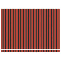 Tenda Retrattile Arancione e Marrone 4,5x3m Tessuto e Alluminio 3154619