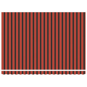 Tenda Retrattile Arancione e Marrone 4,5x3m Tessuto e Alluminio 3154619