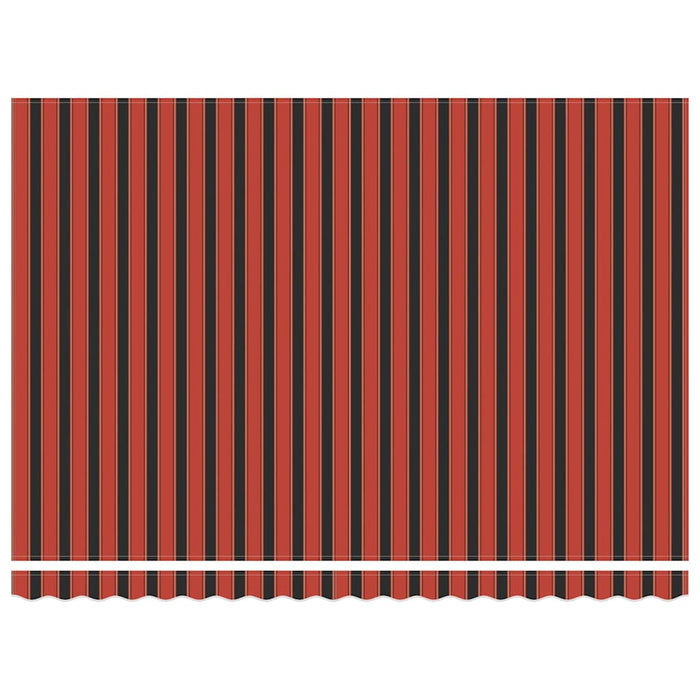 Tenda Retrattile Arancione e Marrone 4,5x3m Tessuto e Alluminio 3154619