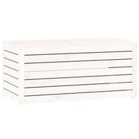 Set Cassette da Giardino 4 pz Bianco in Legno Massello di Pino 3154667