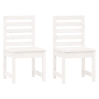 Set da Bistrot da Giardino 3pz Bianco in Legno Massello di Pino 3154672