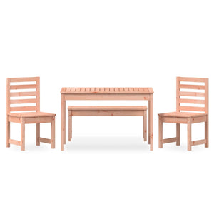 Set da Pranzo per Giardino 4 pz in Legno Massello di Douglas 3154706