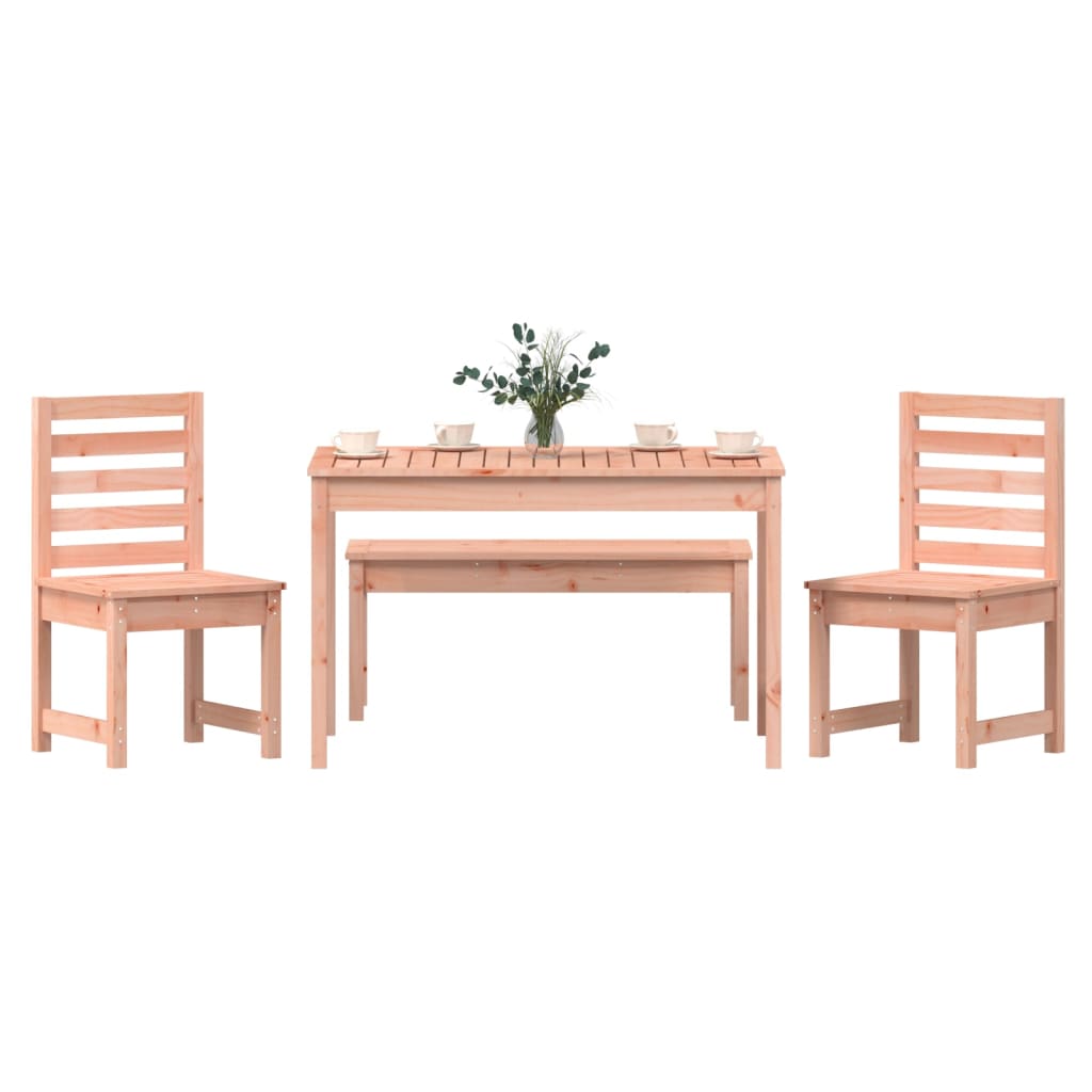 Set da Pranzo per Giardino 4 pz in Legno Massello di Douglas 3154706