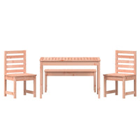 Set da Pranzo per Giardino 4 pz in Legno Massello di Douglas 3154706