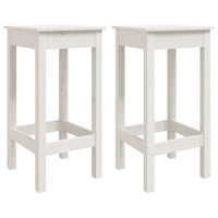 Set Bar da Giardino 3 pz Bianco in Legno Massello di Pino 3154726