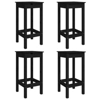 Set Bar da Giardino 5 pz Nero in Legno Massello di Pino 3154734