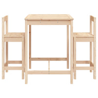 Set Bar da Giardino 3 pz in Legno Massello di Pino 3154735