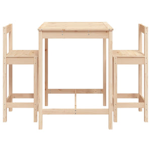Set Bar da Giardino 3 pz in Legno Massello di Pino 3154735