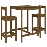 Set Bar da Giardino 3 pz ambra in Legno Massello di Pino 3154738