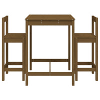 Set Bar da Giardino 3 pz ambra in Legno Massello di Pino 3154738