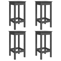 Set Bar da Giardino 5 pz Grigio in Legno Massello di Pino 3154747