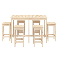 Set Bar da Giardino 7 pz in Legno Massello di Pino 3154755