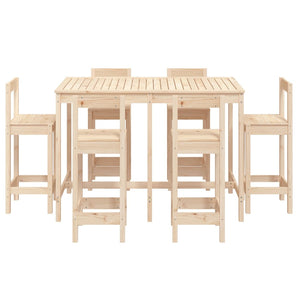 Set Bar da Giardino 7 pz in Legno Massello di Pino 3154760